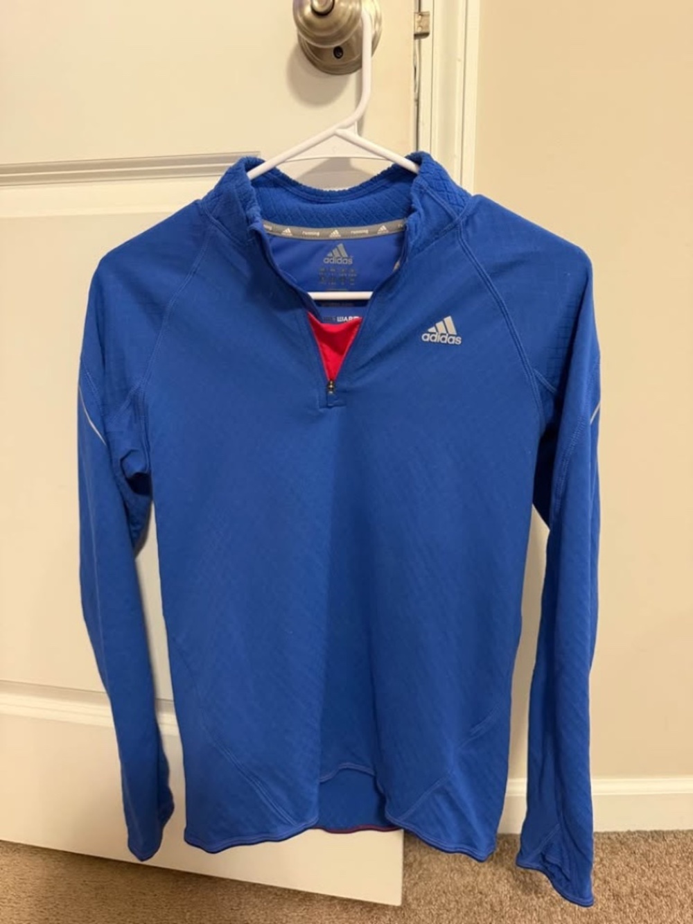Adidas Running Quarter-Zip Pullover Size Small